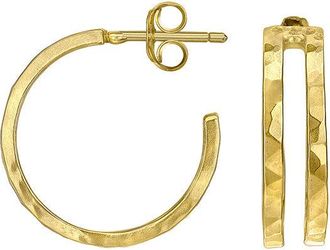 Dower & Hall Double Bar Nomad Hoop Earrings