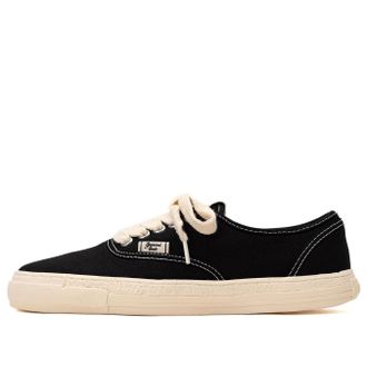 Miharayasuhiro PAST Sole 5 - Hole Canvas Low-top Sneaker Black S09FW206-BLK