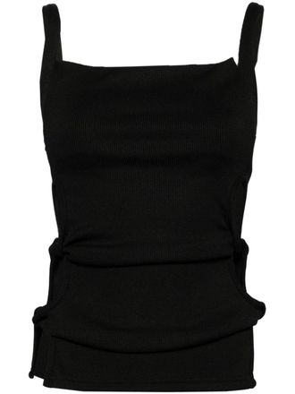 CHRISTOPHER ESBER open twist tank top - Black