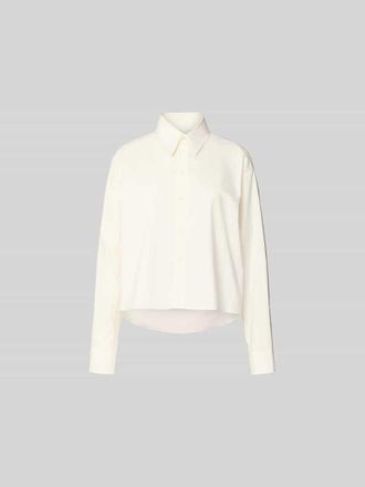 Maison Margiela Regular Fit Hemdbluse aus Baumwolle in Metallic Black, Gr&ouml;&szlig;e 40