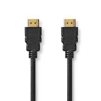 Nedis Cable Hdmi De Ultra Alta Velocidad Conector Hdmi Conector Hdmi 8k60hz 48 Gbps 500 Metros Redondo 67 Mm Negro Caja