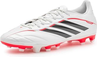 adidas Copa Pure Iv Club Firm/Multi Ground Footbal Soccer Cleats Shoes Zero Metallic/Black/Lucid Red : Mens 5 - Womens 6 Medium, Synthetic