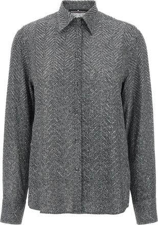 Ermanno Scervino Camicia con strass - Grigio