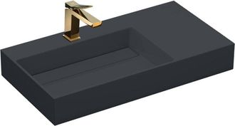 Rea Rea - Lavabo De Conglomerado Archi 75 Cm Grey Matt