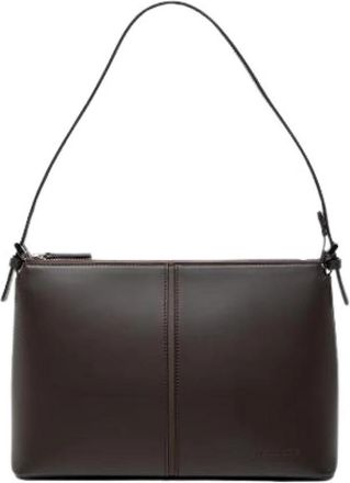 Burberry Pre-owned Vintage Schoudertas - Dames - Vintage Schoudertas - Bruin - ONE Size - Leer - Vintage