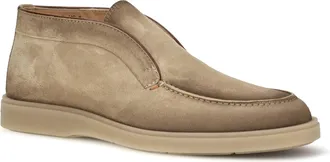Santoni Mens Digits Slip-On Loafers Brown Upper: Suede; Sole: Rubber Sneaker