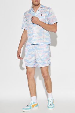 A Bathing Ape Shirt With Logo, Mens, Light Blue