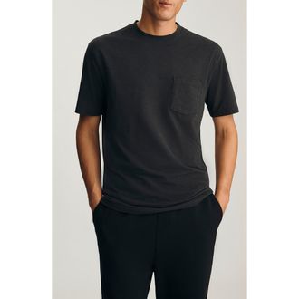 Mavi Slub Jersey Pocket T-Shirt in Pirate Black at Nordstrom, Size Xx-Large