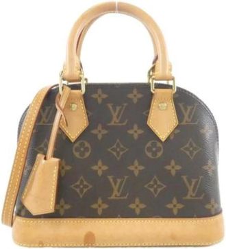 Louis Vuitton Pre-owned Vintage Canvas Handbag - Dames - Vintage Handtas - Bruin - ONE Size - Vintage