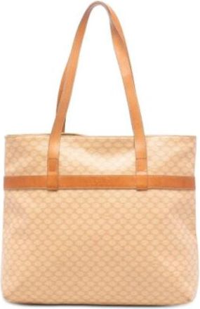 Celine Pre-owned Vintage Tote Bag - Dames - Vintage Shopper - Beige - ONE Size - Leer - Vintage