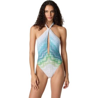 Missoni One-piece Swimsuit In Shaded Lam&eacute; Viscose With Cut-out Detail in Multicoloured at Nordstrom, Size 40 It