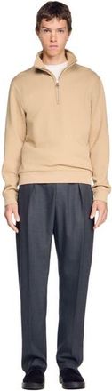 Sandro Cotton sweatshirt in Cappucino at Nordstrom, Size Xx-Large