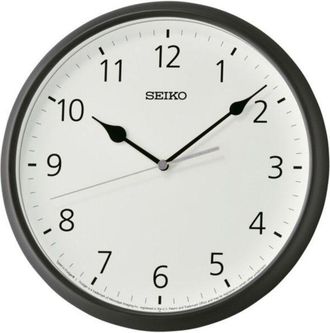 Seiko Wall Clock - SEIKO - QXA796K - Black Plastic - 28 cm - Japanese Quartz