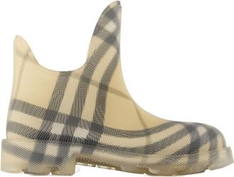 Burberry Womens Ankle Boot Beige Synthetic