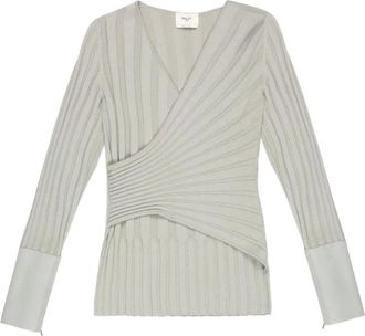 Bally Ribgebreide trui - Grijs