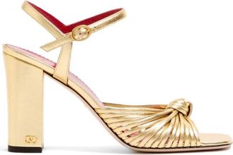 Valentino Garavani Golden Ankle-strap Heels