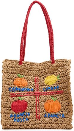 Damson Madder Fruity Raffia Tote bag - Natural - One Size