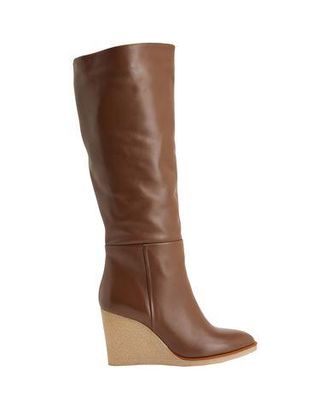 8 by YOOX LEATHER ROUND-TOE PLATFORM BOOT
