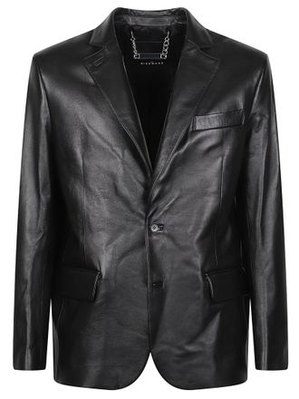 John Richmond Facij Minimalist Calf Leather Blazer