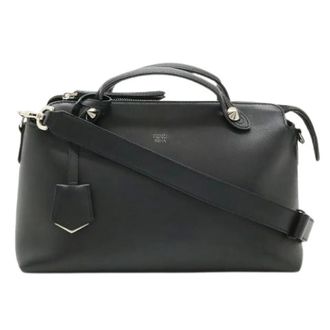 Fendi Pre-owned By The Way Leather 2way Bag - Dames - Pre-owned - Zwart - Maat: ONE Size Leer