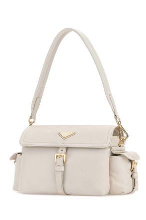 Prada Womens Ivory Nappa Leather Prada Explore Shoulder Bag Talco Borse A Mano