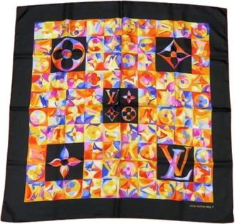 Louis Vuitton Pre-owned Scarves, female, Multicolor, Size: ONE SIZE Pre-owned Canvas Scarf