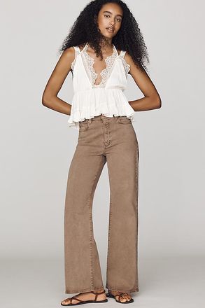 Paige Anessa 31 High-Rise Wide-Leg Jeans