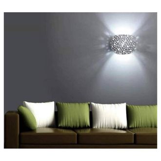 Trade Shop Trade Shop - Applique Da Parete In Gesso Tondo Up E Down Verniciabile Contemporanee G9 Gs-e42