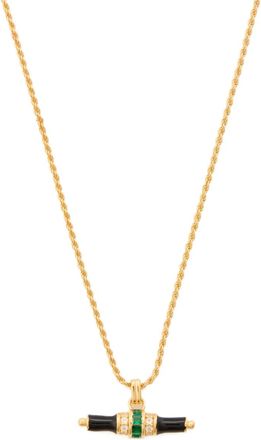 V by Laura Vann Collana Bridget con barra a T - Oro