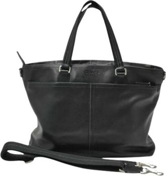 Coach Pre-owned Tote Bag - Dames - Vintage Shopper - Zwart - ONE Size - Leer - Vintage