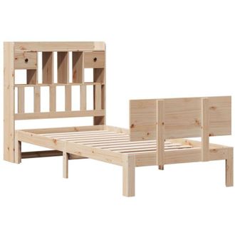 vidaXL Bookcase Bed without Mattress 90x190cm Solid Wood Pine Vidaxl