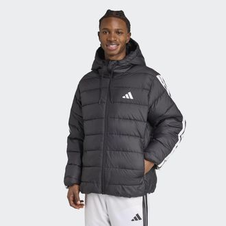 adidas Steppjacke ADIDAS SPORTSWEAR ESS 3S SD HD JK, Herren, Gr. S, schwarz, Obermaterial: 100% Polyester, Jacken Steppjacke