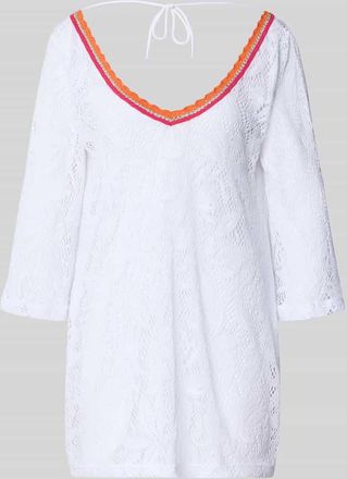 Banana Moon Banana Moon Strandkleid aus Baumwoll-Mix Modell CASEY AGUANGA in Weiss, Gr&ouml;&szlig;e XL