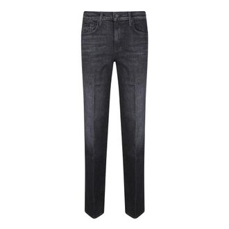Mother Jeans Sneak de Tiro Medio Rambler con Cremallera - Jeans - Mujer - Negro - W28