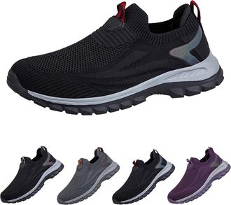 Generic Mens Trainers, Slip-On Trainers, Lightweight Walking Shoes, Comfortable Fitness Shoes, Breathable Sports Shoes, Sporty Leisure Shoes, Non-Slip Slip-On