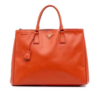 Prada Pre-owned Prada Extra Large Saffiano Lux Galleria Double Zip Tote Ladies S0FILXN1EMXEABR2