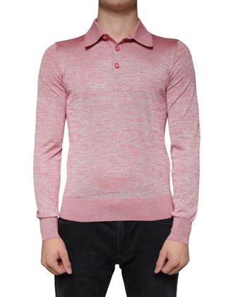 Dolce & Gabbana Lange Mouwen Gebreide Polo Shirt