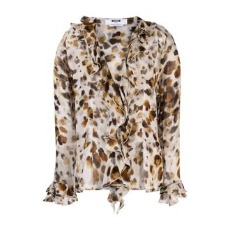 Msgm Msgm, Overhemden, Dames, Veelkleurig, M, Blouses