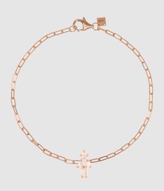 Little Ones Paris Bracelet Magn&eacute;tique Mini Gar&ccedil;on Or Rose Diamants