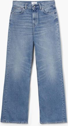 Haikure Womens Korea Denim Pants In Nordic Blue