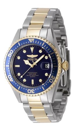 Invicta Pro Diver 8935OB Heren Horloge - Quartz Uurwerk - Roestvrij Staal met blauwe Wijzerplaat - 38mm