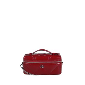 Tory Burch Tory Burch, Handbags, female, Red, Size: ONE SIZE Kira Diamond Quilt East West Vanity Case