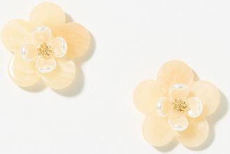 Simons Womens Pastel flower earrings