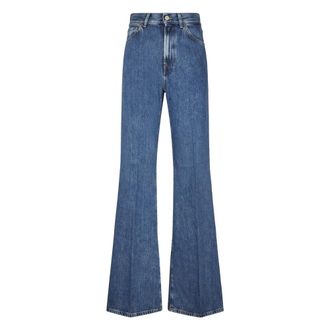 Dondup Amber Wide Leg 5-Pocket Jeans - female - Dondup - Flare Jeans - Blue - W25 - Jeans