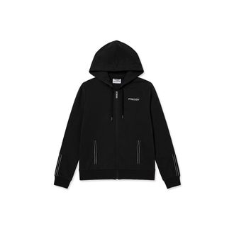 Freddy Felpa con cappuccio e zip, finiture elastiche logate