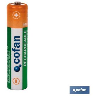 cofan Pila Recargable R3 Aaa 900 Mah (4 U. - Cofan