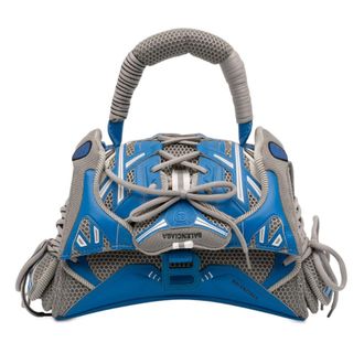 Balenciaga Pre-owned Balenciaga Small Faux Leather and Mesh Sneakerhead Top Handle Bag 661723.4162.S.593994