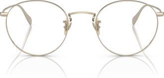 Oliver Peoples 0ov1186 Round Metal Frame Sunglasses with Adjustable Nose Pads