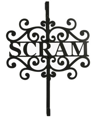 National Tree Company 16In Halloween Scram Wreath Hanger