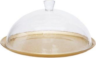 Alice Pazkus Cake Plate with Glass Dome
